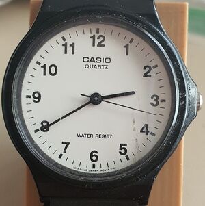 10/$20 Casio MQ-24 Black/White Resin Men's Watch